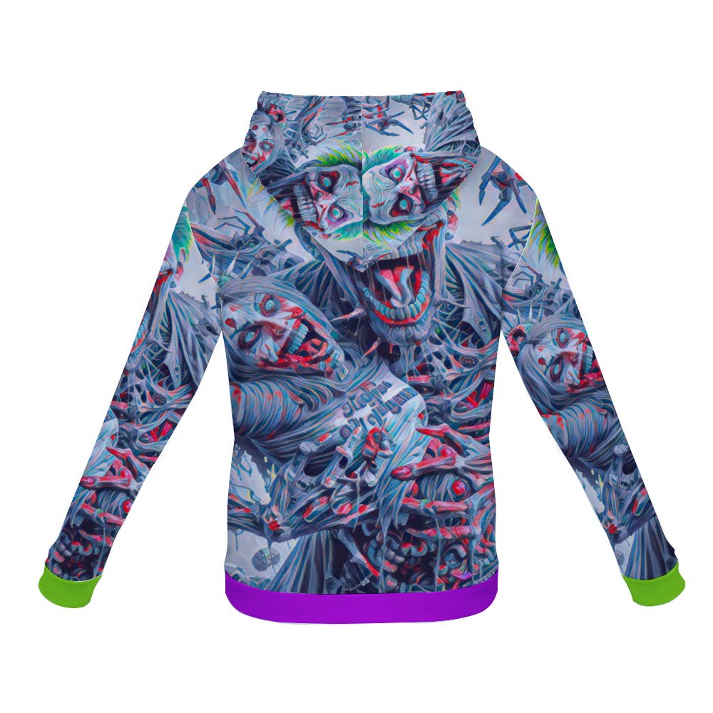 Customizable Unisex All Over Print Plush Hoodies with Pockets