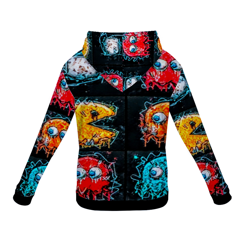 Customizable Unisex All Over Print Plush Hoodies with Pockets