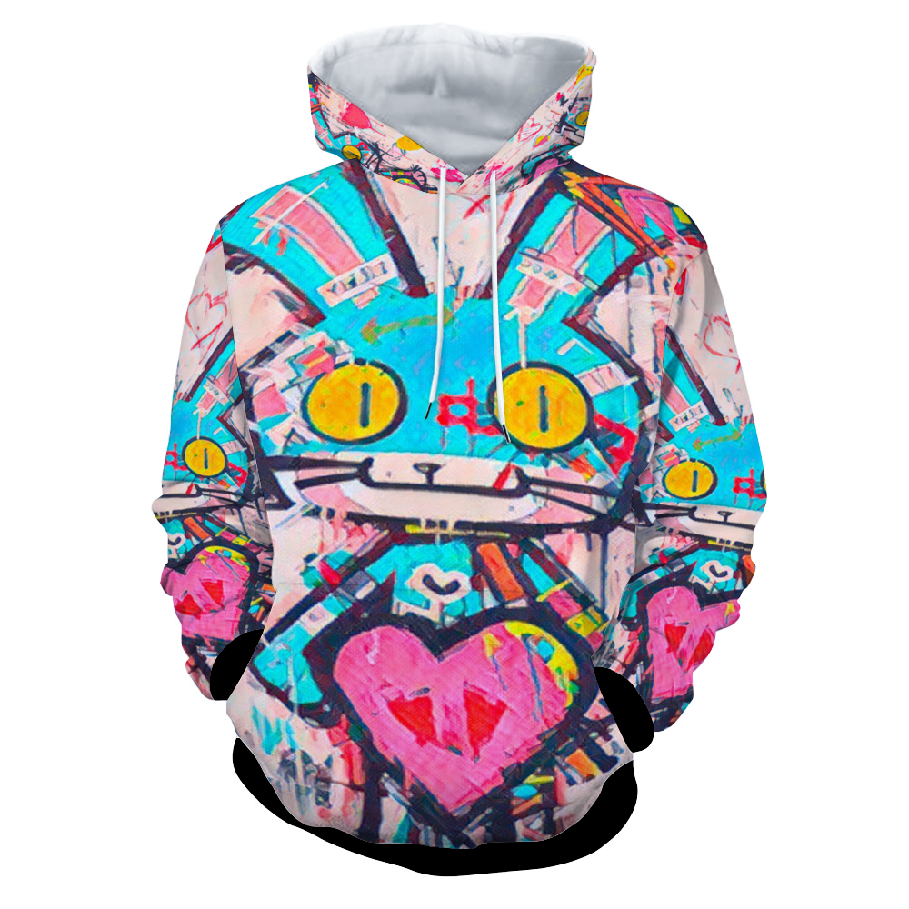 Customizable Unisex All Over Print Plush Hoodies with Pockets