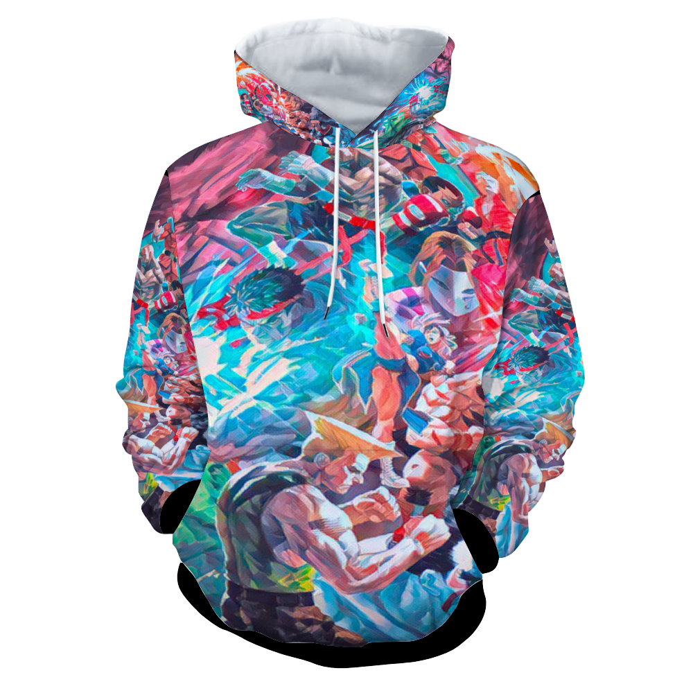 Customizable Unisex All Over Print Plush Hoodies with Pockets