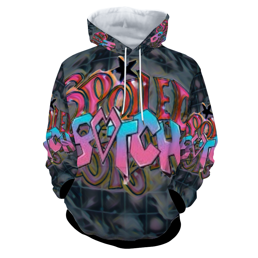 Customizable Unisex All Over Print Plush Hoodies with Pockets