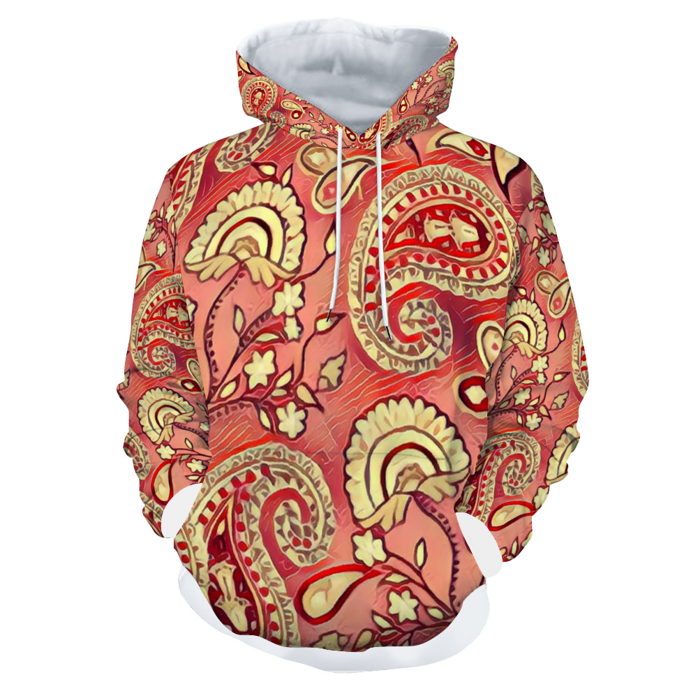 Customizable Unisex All Over Print Plush Hoodies with Pockets