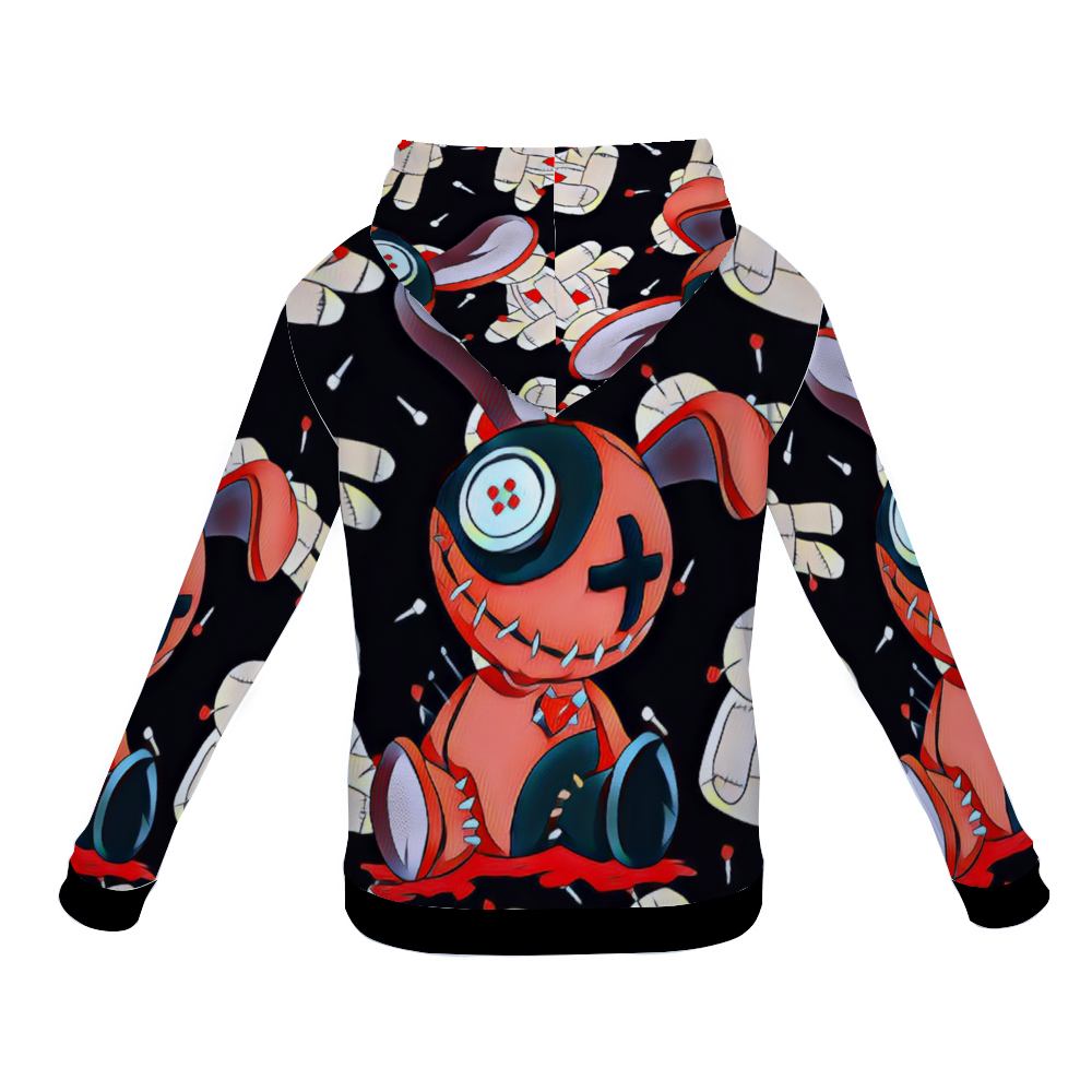 Customizable Unisex All Over Print Plush Hoodies with Pockets