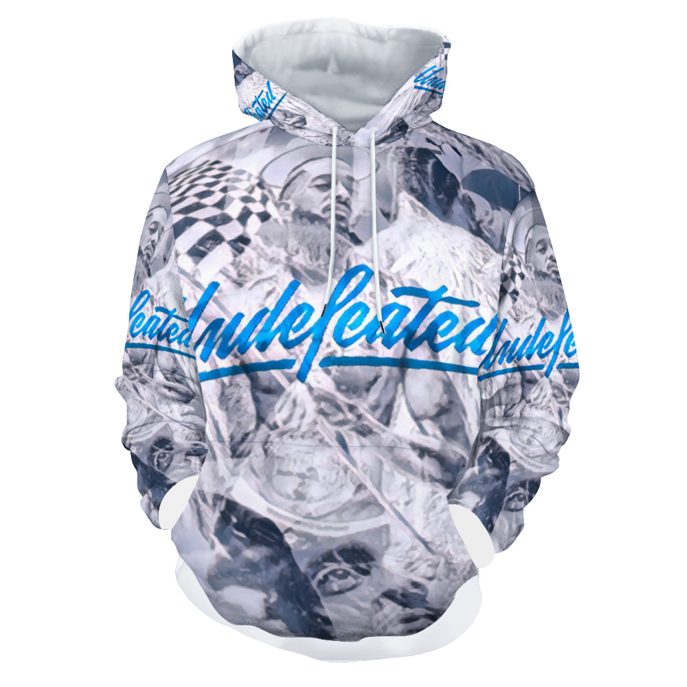 Customizable Unisex All Over Print Plush Hoodies with Pockets