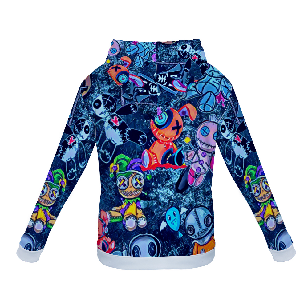 Customizable Unisex All Over Print Plush Hoodies with Pockets