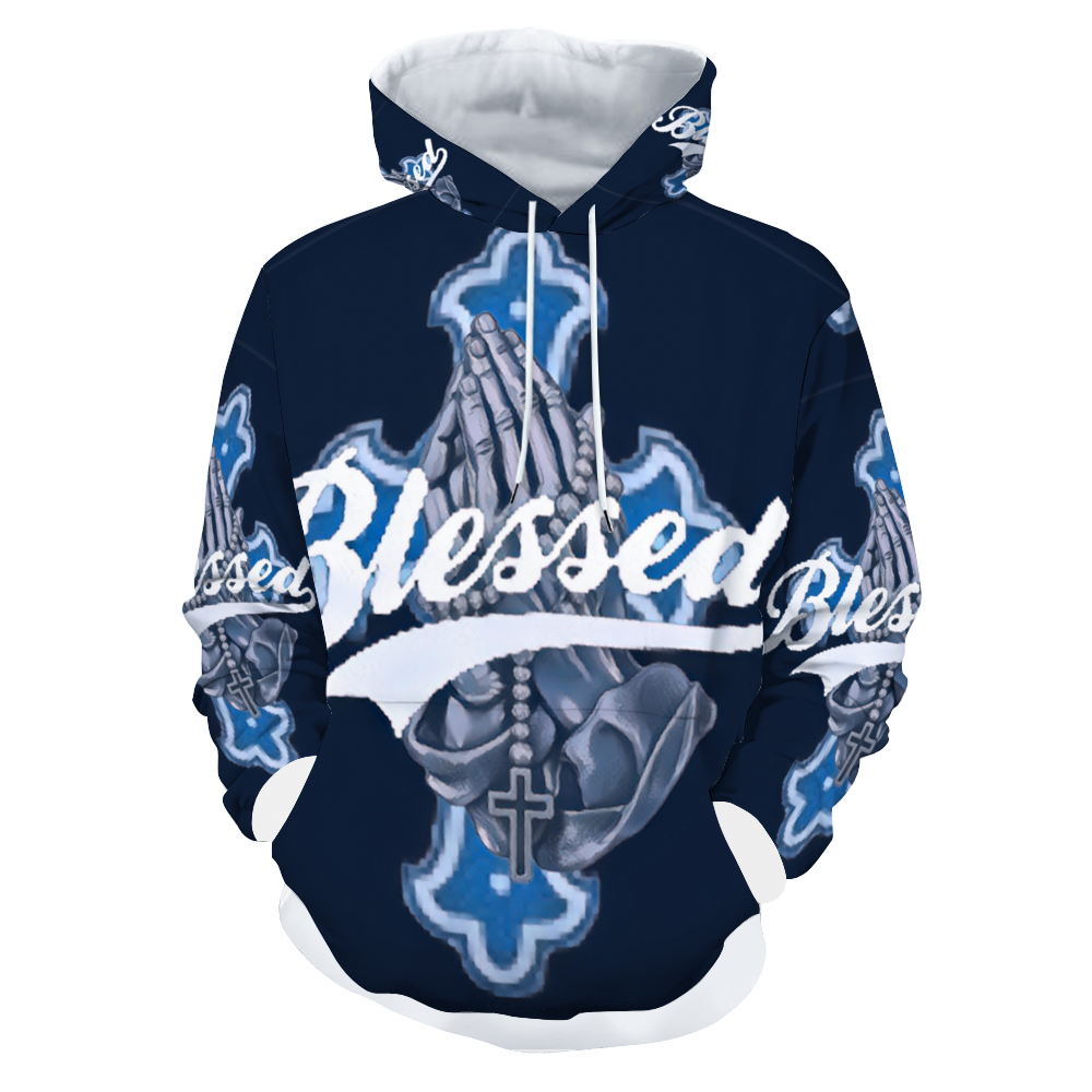 Customizable Unisex All Over Print Plush Hoodies with Pockets