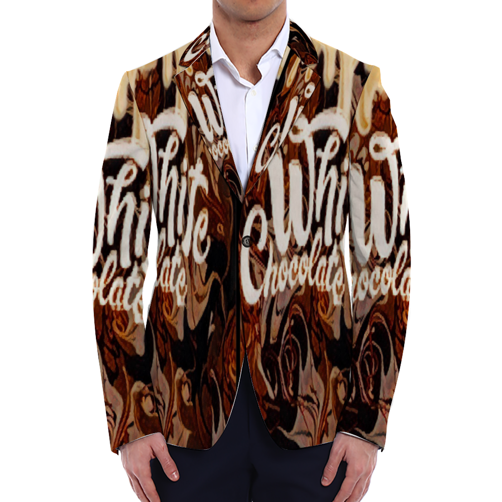 All Over Print Men Casual Suit Blazer Coat Fashion Light Coat