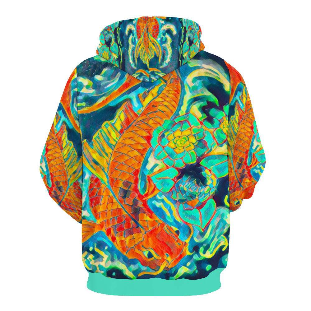 Customizable Unisex All Over Print Plush Hoodies with Pockets