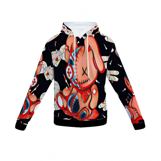 Customizable Unisex All Over Print Plush Hoodies with Pockets