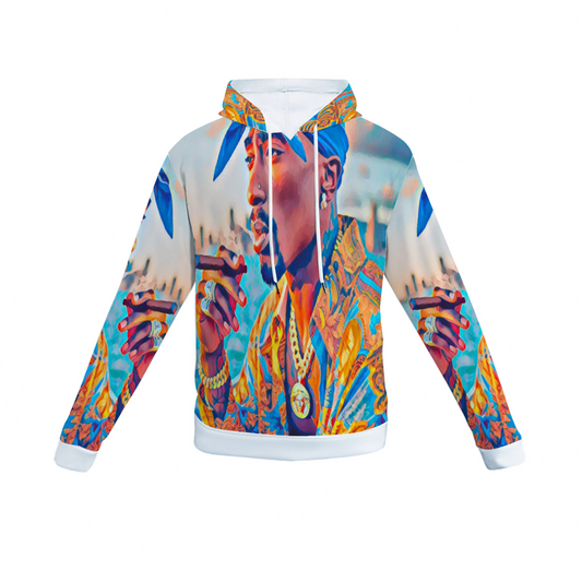 Customizable Unisex All Over Print Plush Hoodies with Pockets