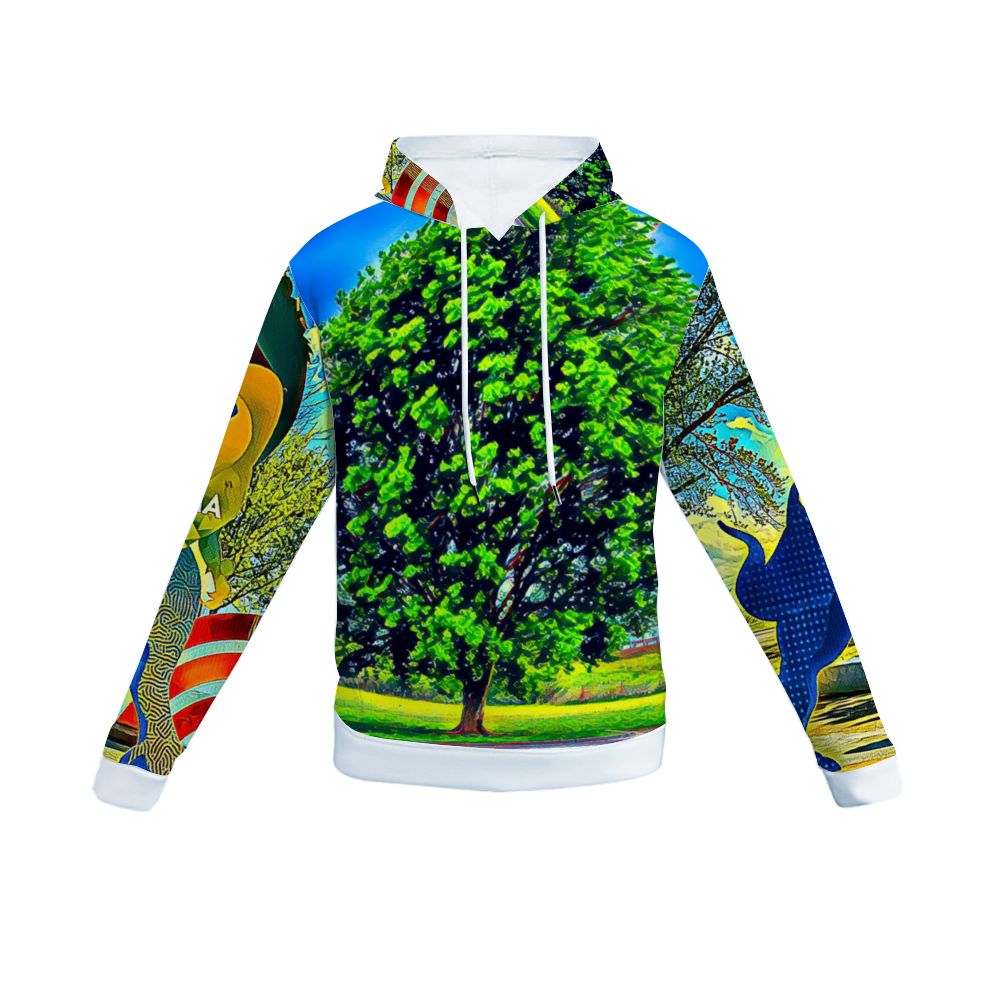 Customizable Unisex All Over Print Plush Hoodies with Pockets