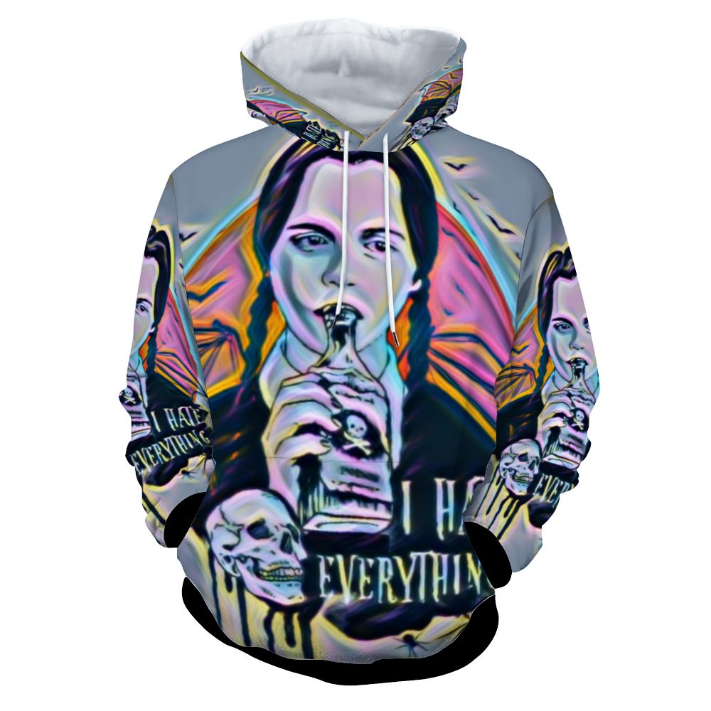 Customizable Unisex All Over Print Plush Hoodies with Pockets