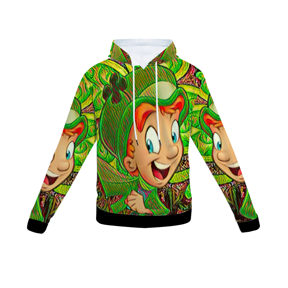 Customizable Unisex All Over Print Plush Hoodies with Pockets