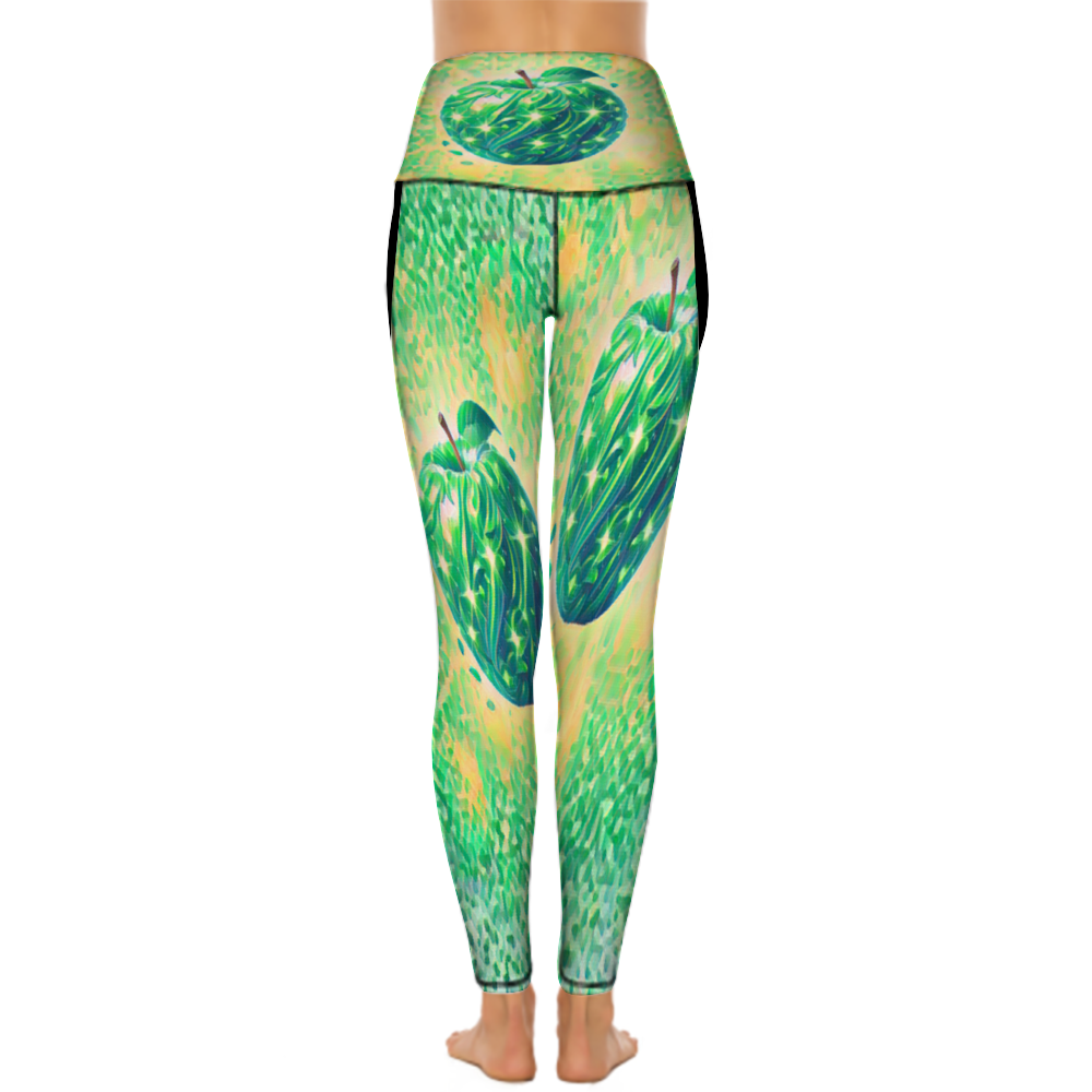 Custom Women's All Over Printed High Waist Yoga Skinny Pants