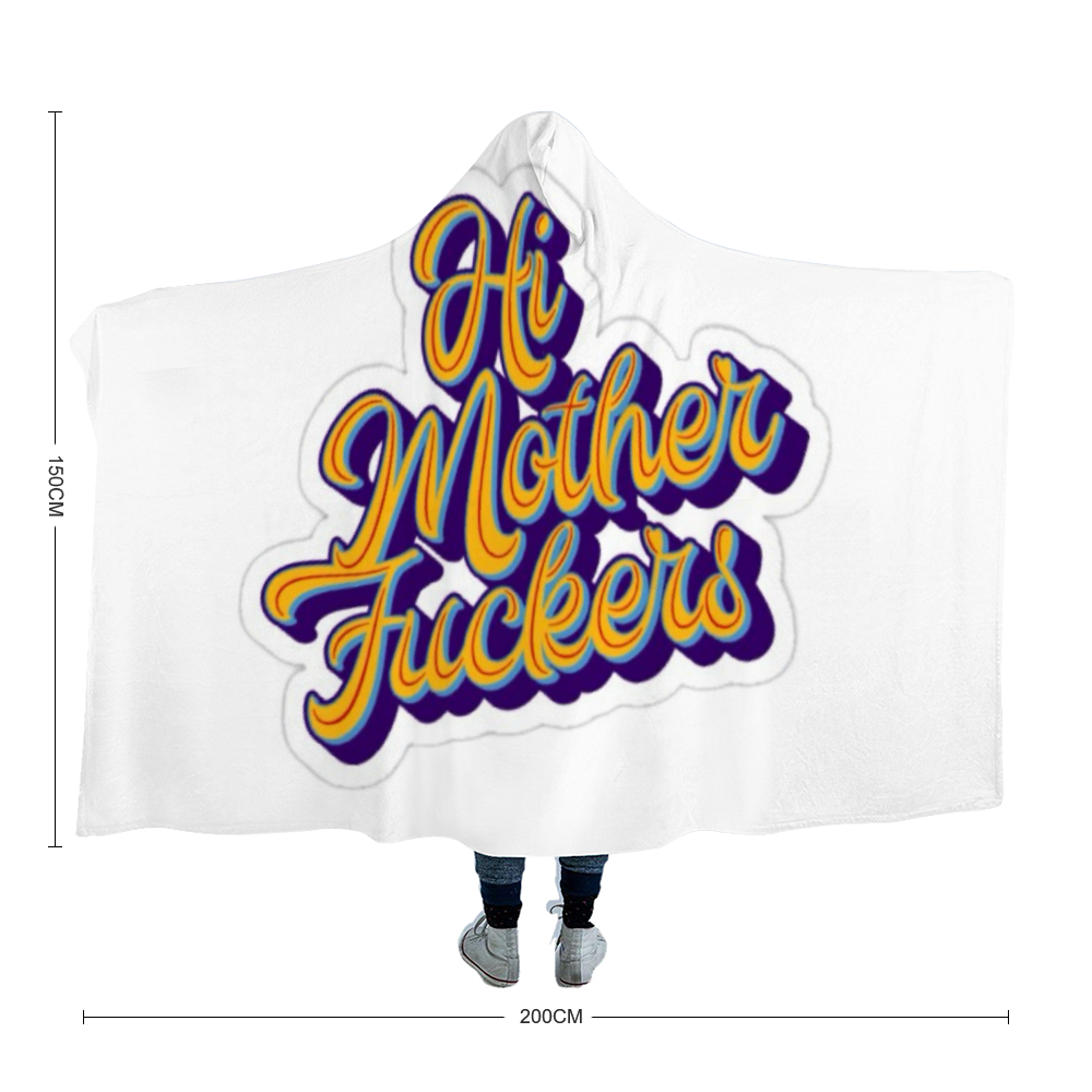 Custom Fleece Hooded Blankets Oversized Hooded blankets for adults