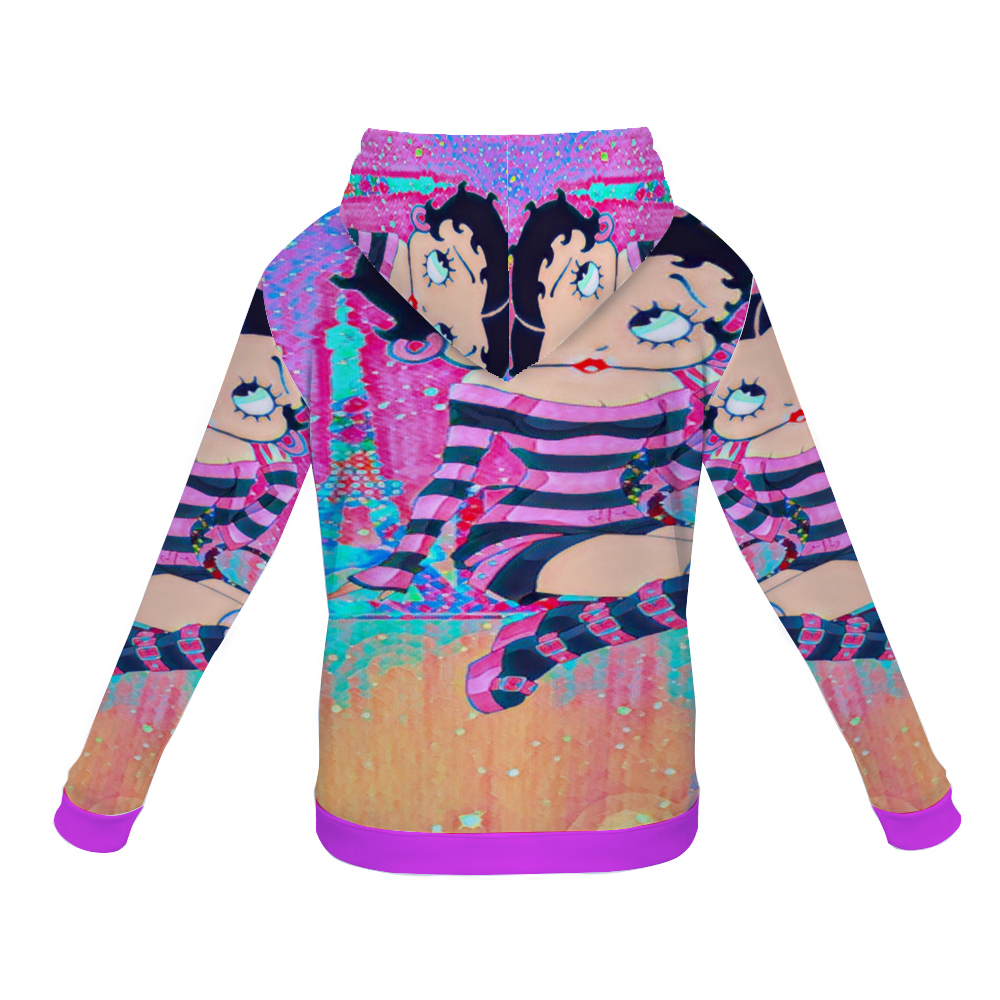 Customizable Unisex All Over Print Plush Hoodies with Pockets