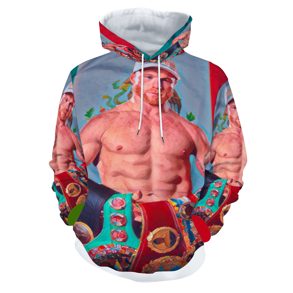 Customizable Unisex All Over Print Plush Hoodies with Pockets