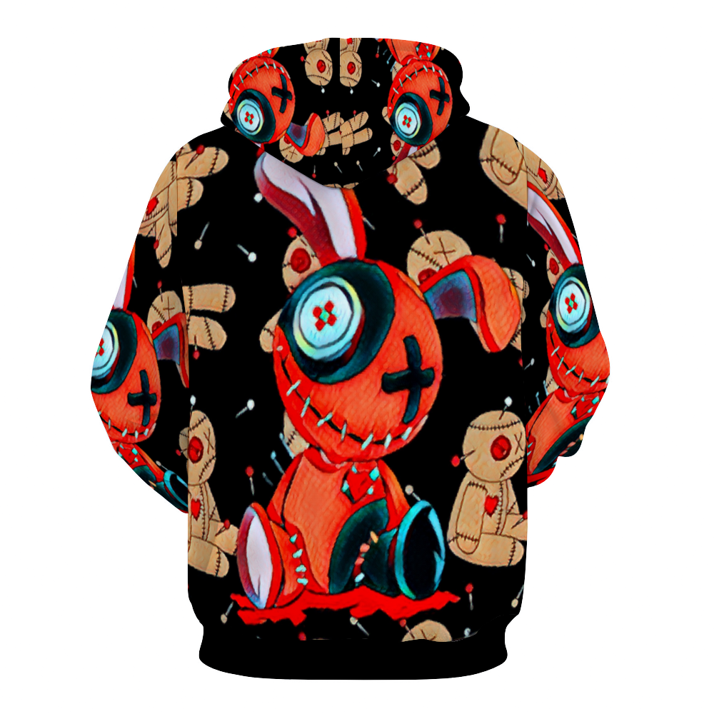 Customizable Unisex All Over Print Plush Hoodies with Pockets