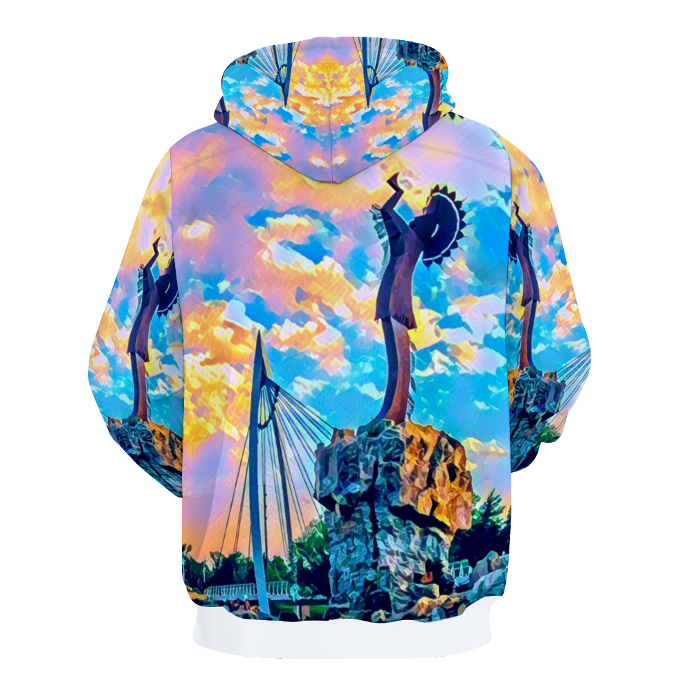 Customizable Unisex All Over Print Plush Hoodies with Pockets