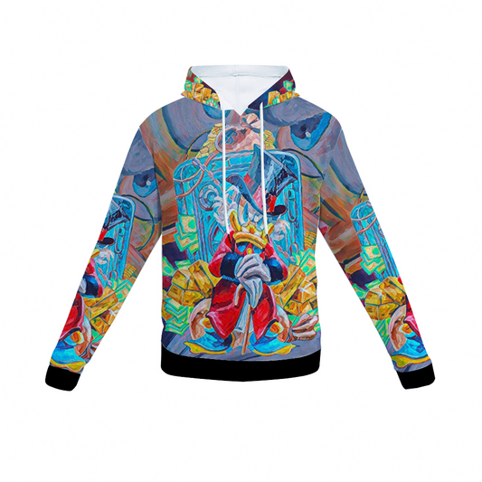 Customizable Unisex All Over Print Plush Hoodies with Pockets