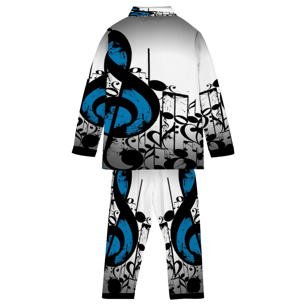 Custom Unisex  All Over Print Long Sleeve Pajamas Set of Shirt & Pants for Adults Sleeper Set Lounge Clothing