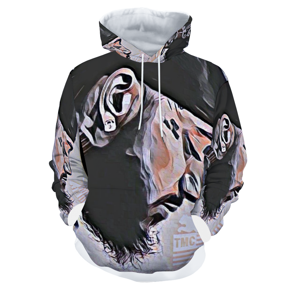 Customizable Unisex All Over Print Plush Hoodies with Pockets