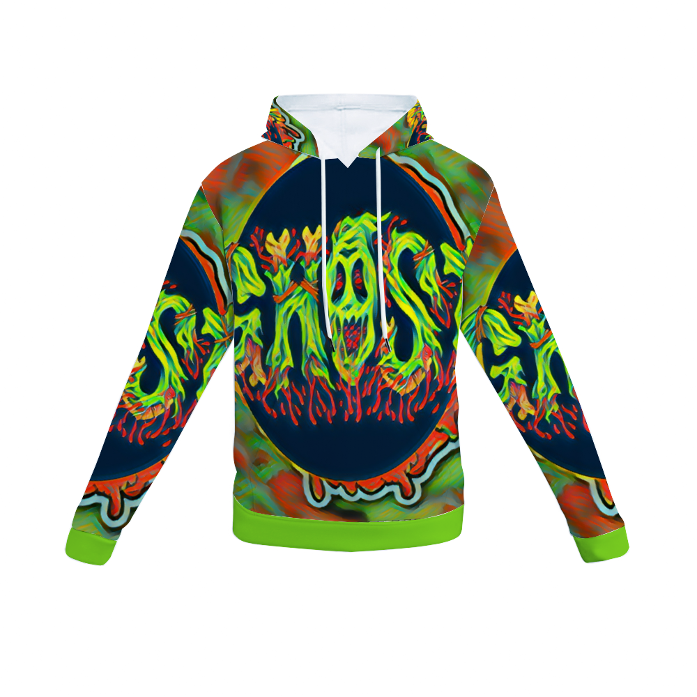 Customizable Unisex All Over Print Plush Hoodies with Pockets