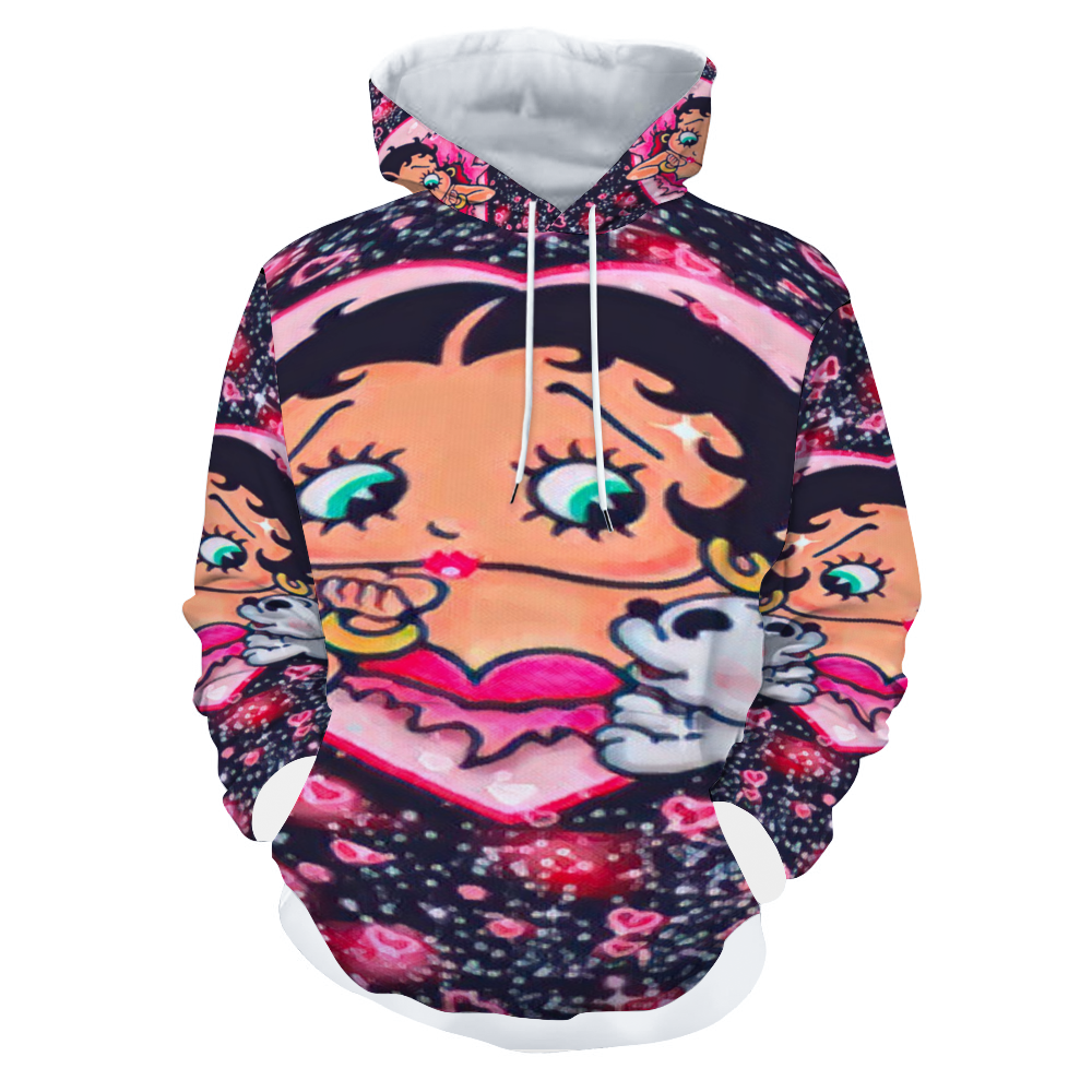 Customizable Unisex All Over Print Plush Hoodies with Pockets