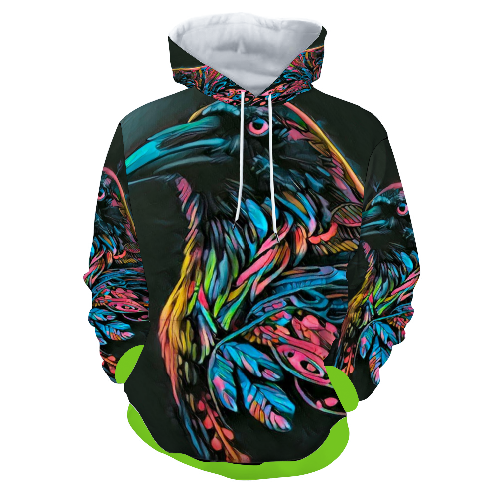 Customizable Unisex All Over Print Plush Hoodies with Pockets