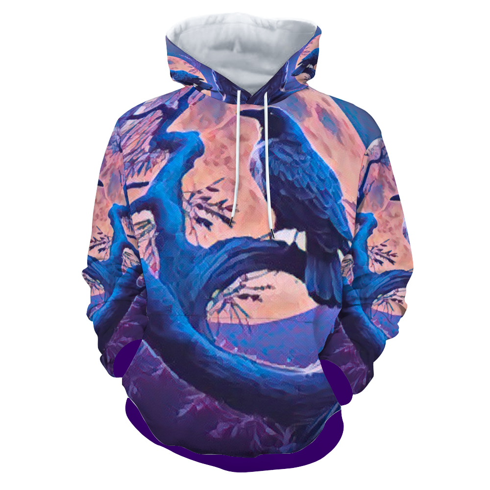 Customizable Unisex All Over Print Plush Hoodies with Pockets