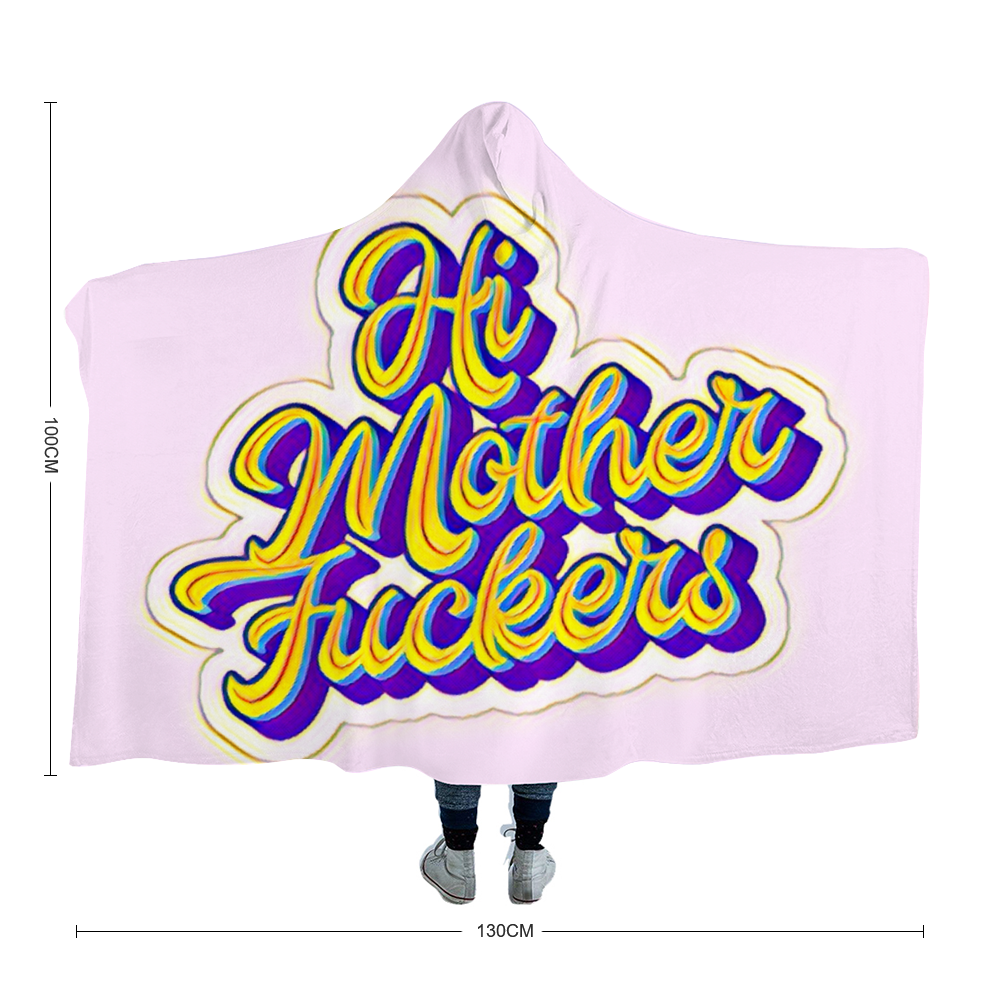 Custom Fleece Hooded Blankets Oversized Hooded blankets for adults