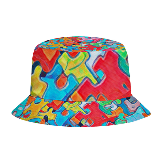 Custom Hats All Over Print Bucket Hat with Customized Under Brim