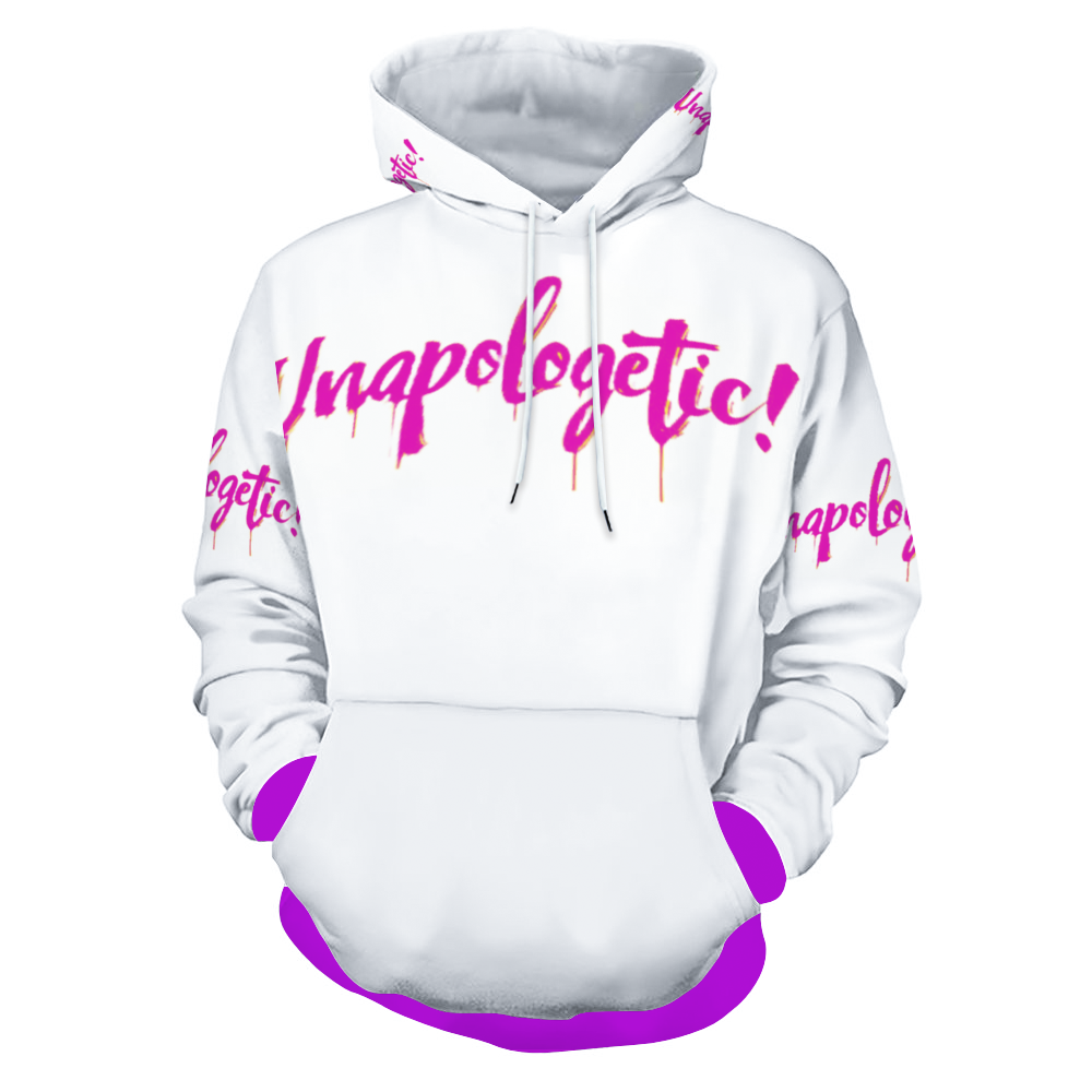 Customizable Unisex All Over Print Plush Hoodies with Pockets