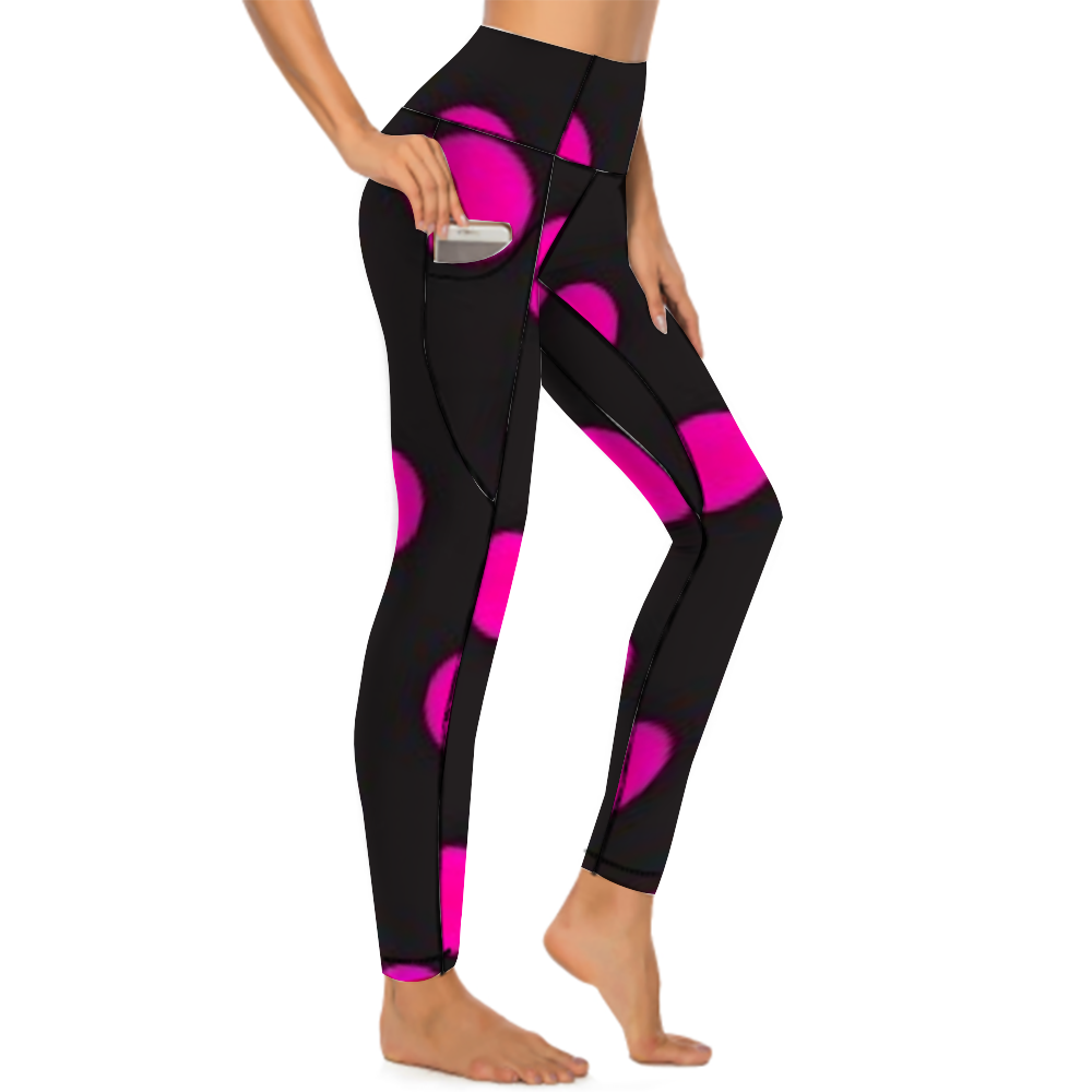 Custom Women's All Over Printed High Waist Yoga Skinny Pants