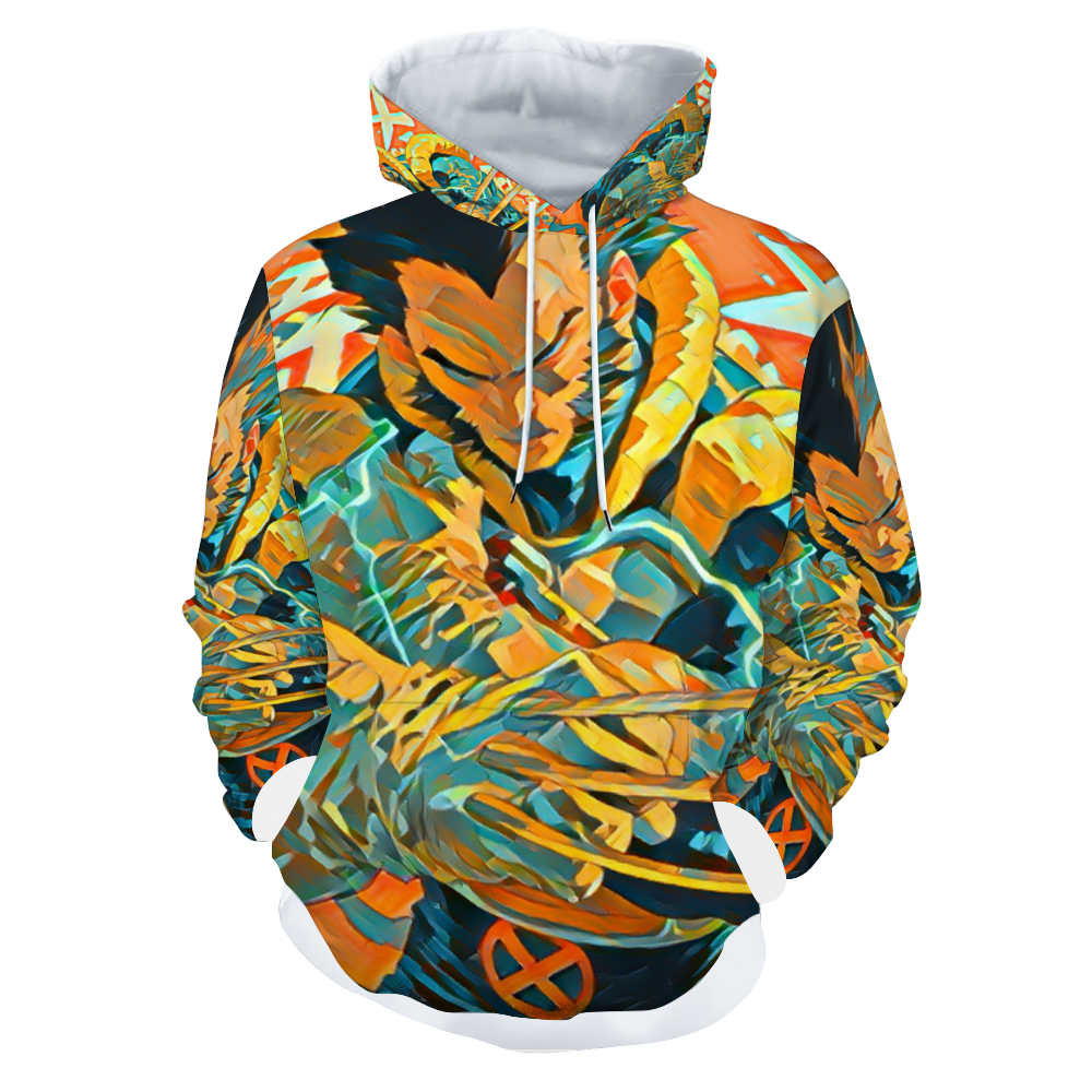 Customizable Unisex All Over Print Plush Hoodies with Pockets