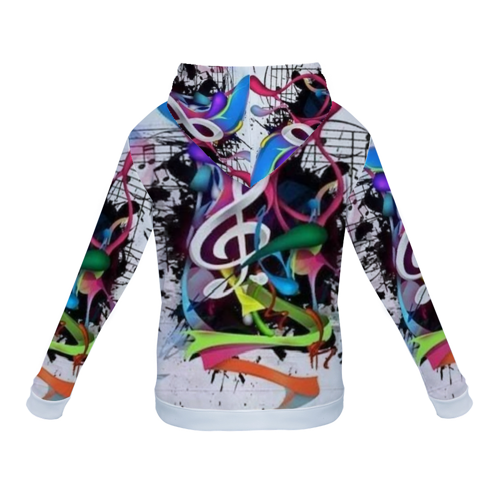 Customizable Unisex All Over Print Plush Hoodies with Pockets