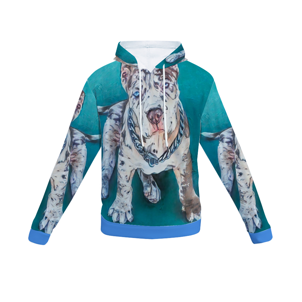 Customizable Unisex All Over Print Plush Hoodies with Pockets