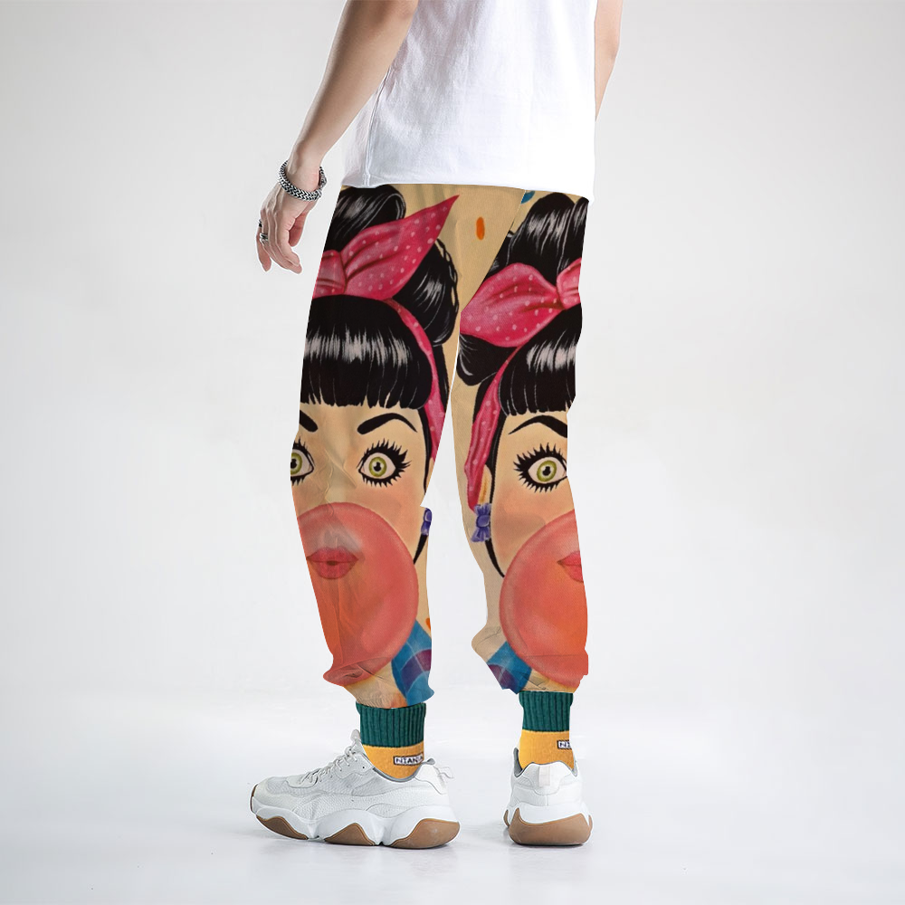 Custom Unisex All Over Print Long Casual Baggy Jogger Pants