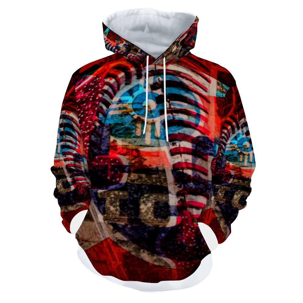 Customizable Unisex All Over Print Plush Hoodies with Pockets