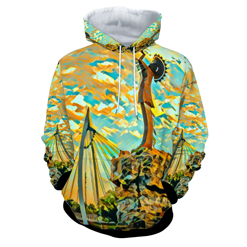 Customizable Unisex All Over Print Plush Hoodies with Pockets