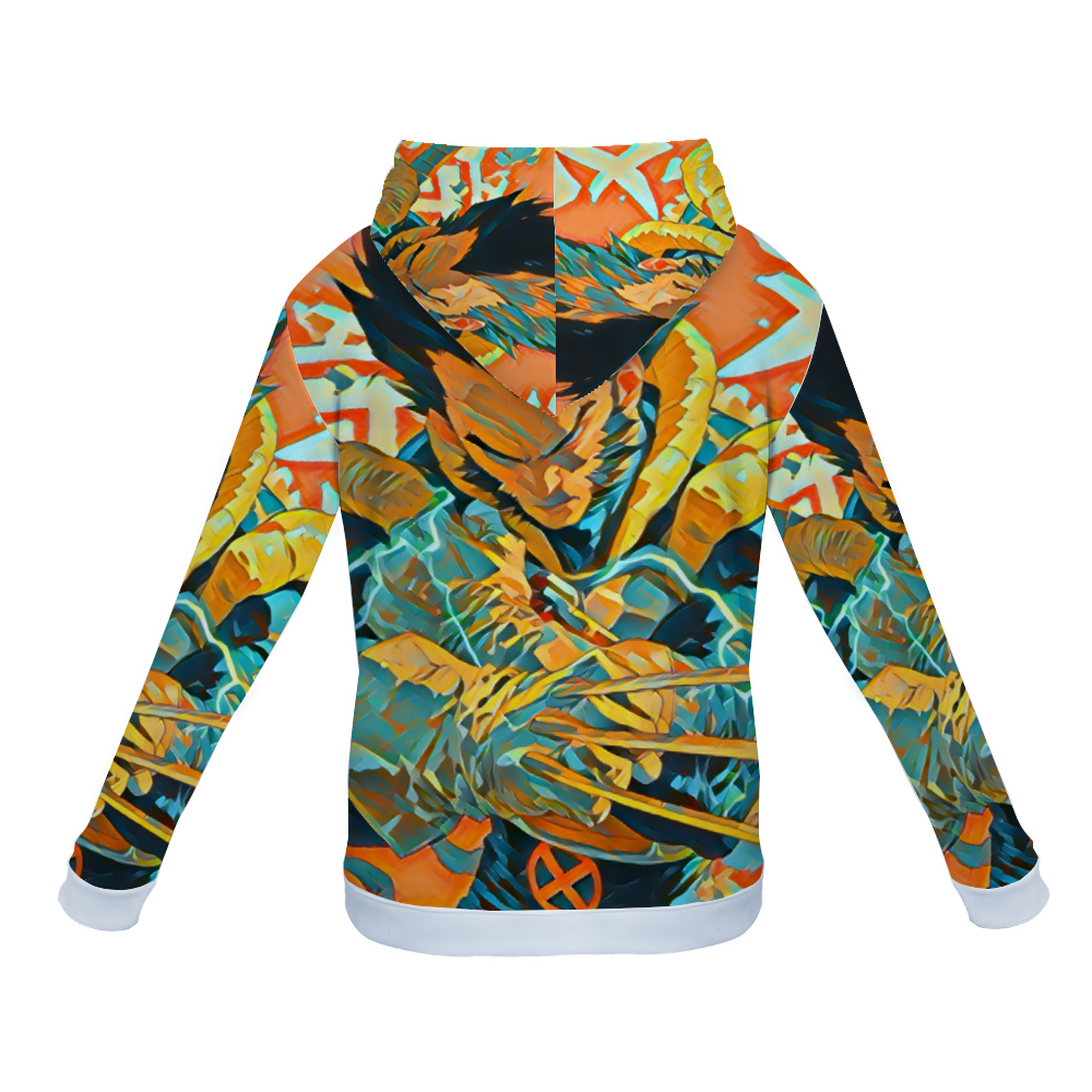 Customizable Unisex All Over Print Plush Hoodies with Pockets