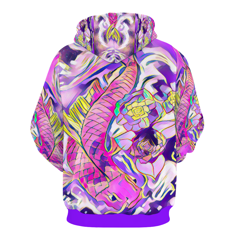 Customizable Unisex All Over Print Plush Hoodies with Pockets