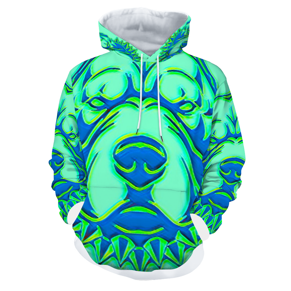 Customizable Unisex All Over Print Plush Hoodies with Pockets