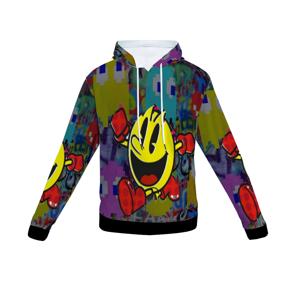 Customizable Unisex All Over Print Plush Hoodies with Pockets