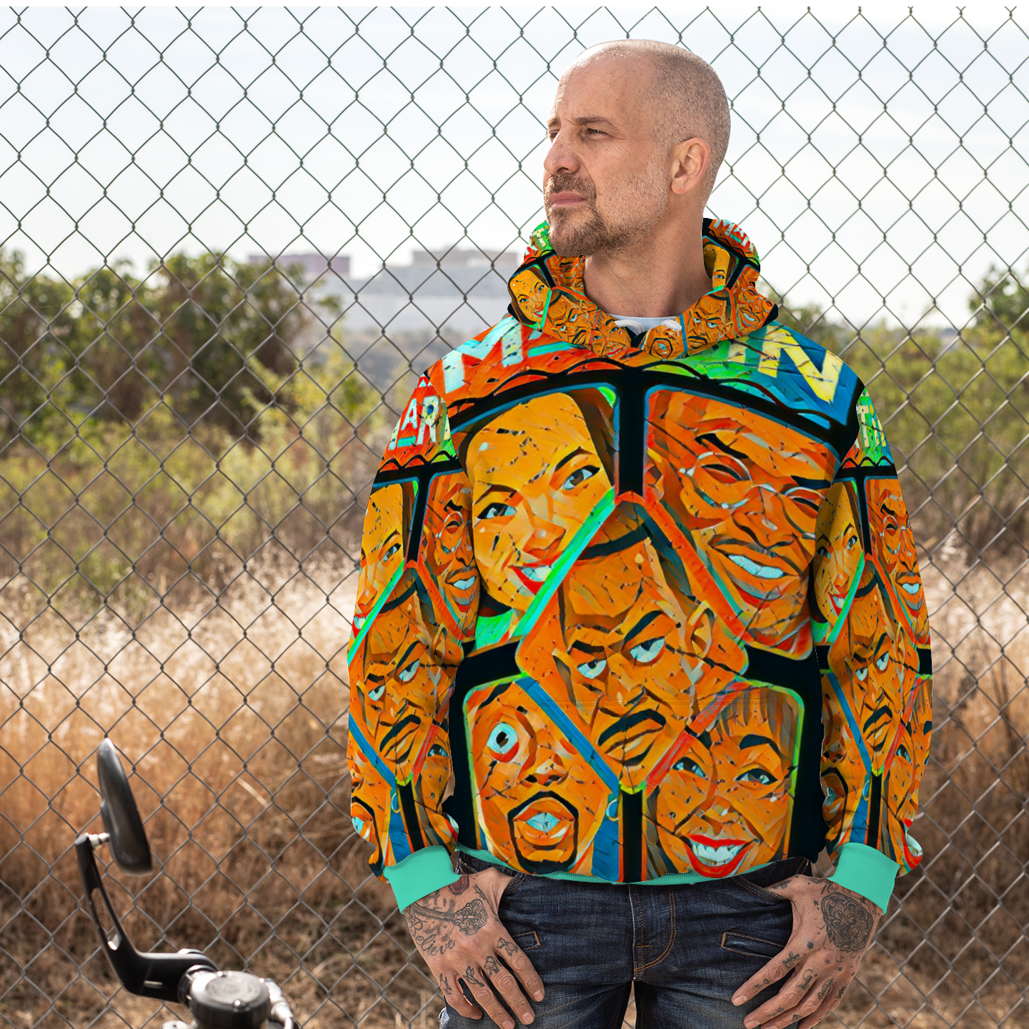 Customizable Unisex All Over Print Plush Hoodies with Pockets