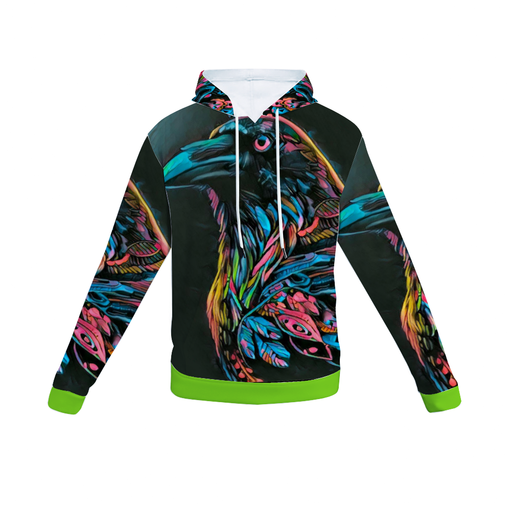 Customizable Unisex All Over Print Plush Hoodies with Pockets