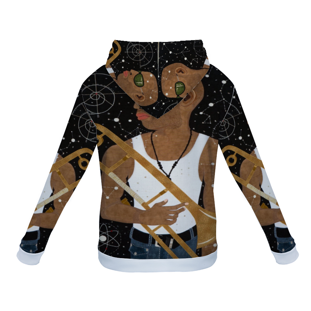 Customizable Unisex All Over Print Plush Hoodies with Pockets