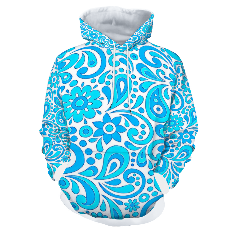 Customizable Unisex All Over Print Plush Hoodies with Pockets