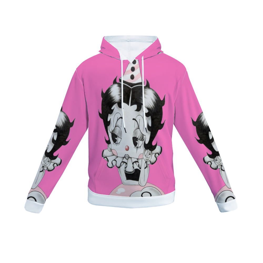 Customizable Unisex All Over Print Plush Hoodies with Pockets