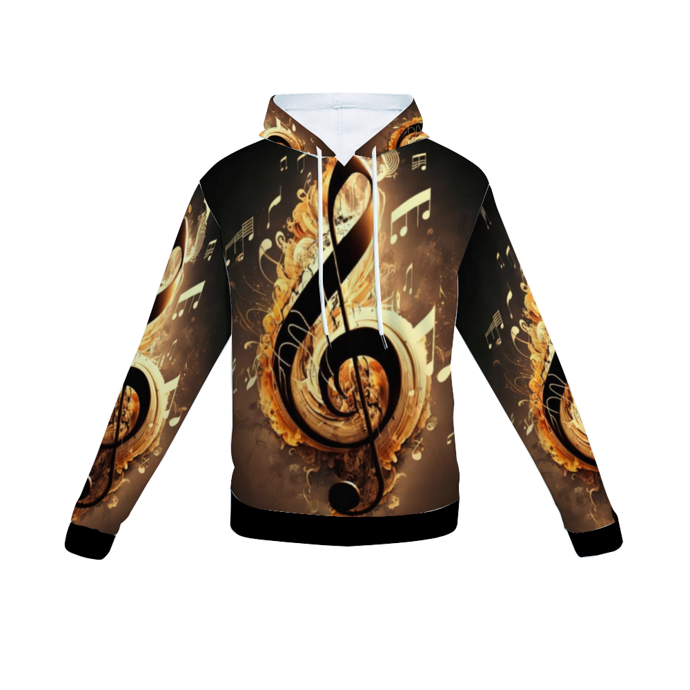 Customizable Unisex All Over Print Plush Hoodies with Pockets